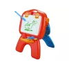 LEAN TOYS dubbelzijdig bord met krijtstiften, standaard en projector voor afbeeldingen, rood