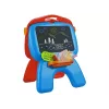 LEAN TOYS dubbelzijdig bord met krijtstiften, standaard en projector voor afbeeldingen, rood