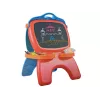LEAN TOYS dubbelzijdig magnetisch krijtbord met blauwe en rode sjablonen