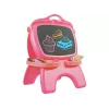 LEAN TOYS dubbelzijdig magnetisch krijtbord roze sjablonen
