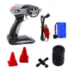 LEAN TOYS drift car racing RC rood zwart 30km/h 1:16