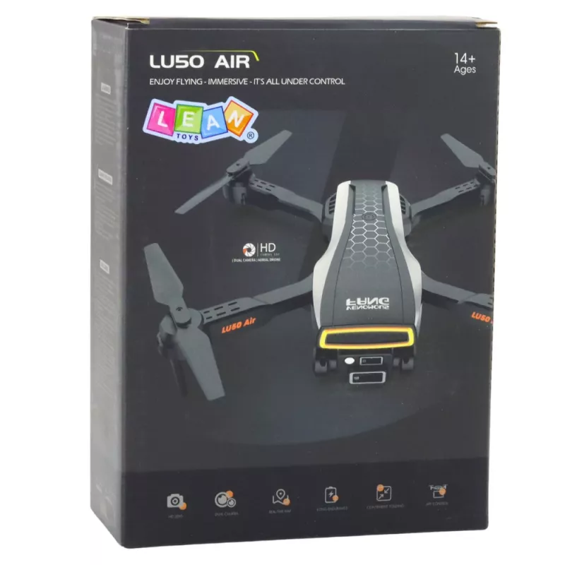 LEAN TOYS Drone LU50 Air dubbele camera HD MV video LED-verlichting app