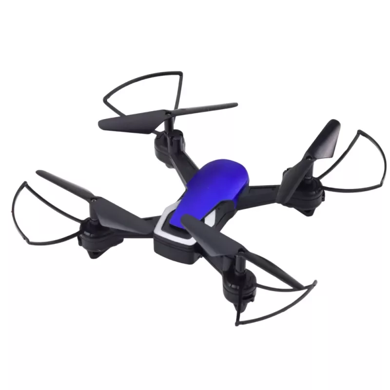 LEAN TOYS drone zesassig gyroscoop LED-lichten 360°-rotatie blauw