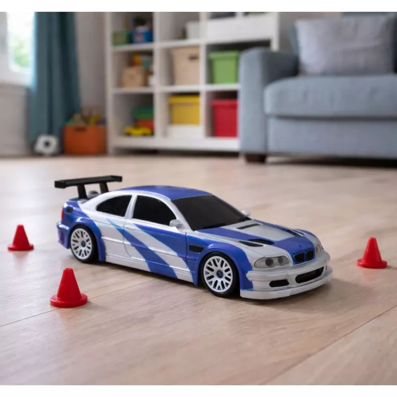 LEAN TOYS E46 Op afstand bestuurbare drift-sportwagen RC Pylonen 15 km/h 1:43