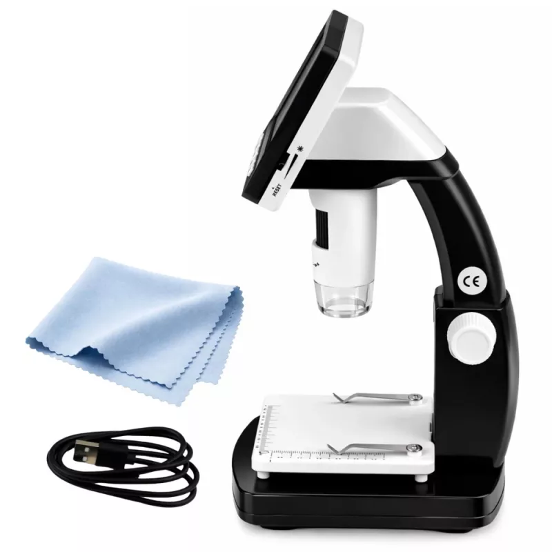 LEAN TOYS educatieve digitale microscoop 4,3 inch LCD-scherm USB LED 1000x vergroting