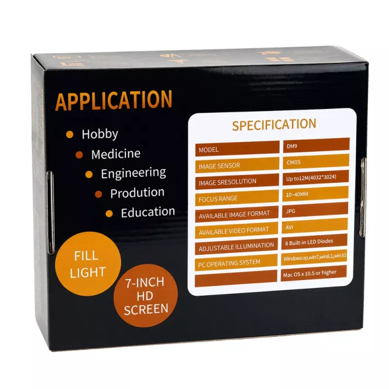 LEAN TOYS educatieve digitale microscoop afstandsbediening bekabeld 1200X LCD 7 inch HD camera