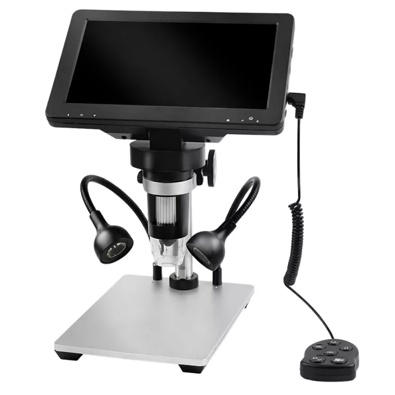 LEAN TOYS educatieve digitale microscoop afstandsbediening bekabeld 1200X LCD 7 inch HD camera