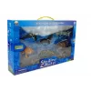 LEAN TOYS leerdieren zeedieren 8-delig haaien rob dolfijn walrus schildpad