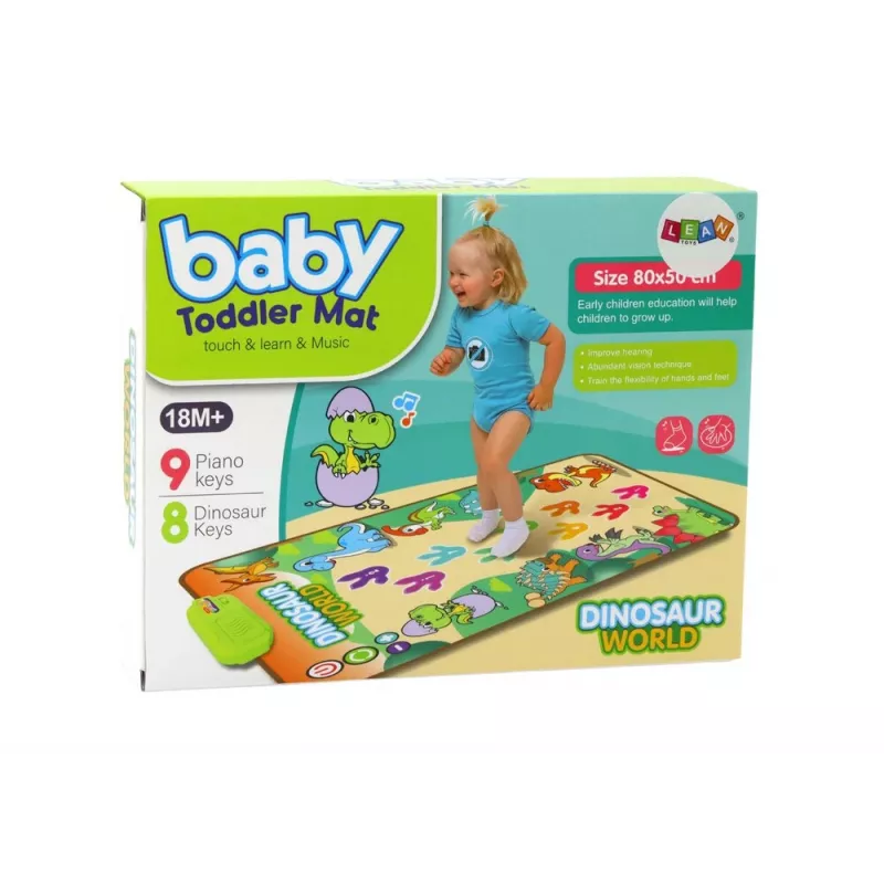 LEAN TOYS Educatieve interactieve dansmat dinosaurussen lichten geluiden