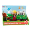 LEAN TOYS educatieve interactieve tractor voor peuters met dieren, licht en geluid