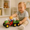 LEAN TOYS educatieve interactieve tractor voor peuters met dieren, licht en geluid