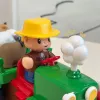 LEAN TOYS educatieve interactieve tractor voor peuters met dieren, licht en geluid