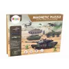 LEAN TOYS educatieve magneetpuzzelset - landoorlog-thema