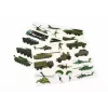 LEAN TOYS educatieve magneetpuzzelset - landoorlog-thema
