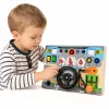 LEAN TOYS educatief manipulatiebord simulator stuurwiel lichten geluiden