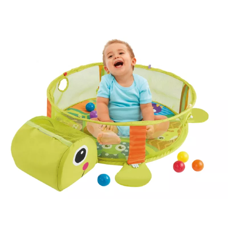 LEAN TOYS leermat met schildpadbox ballen voor baby's