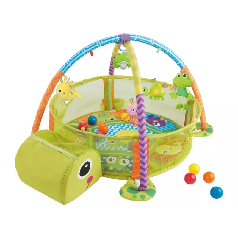 LEAN TOYS leermat met schildpadbox ballen voor baby's