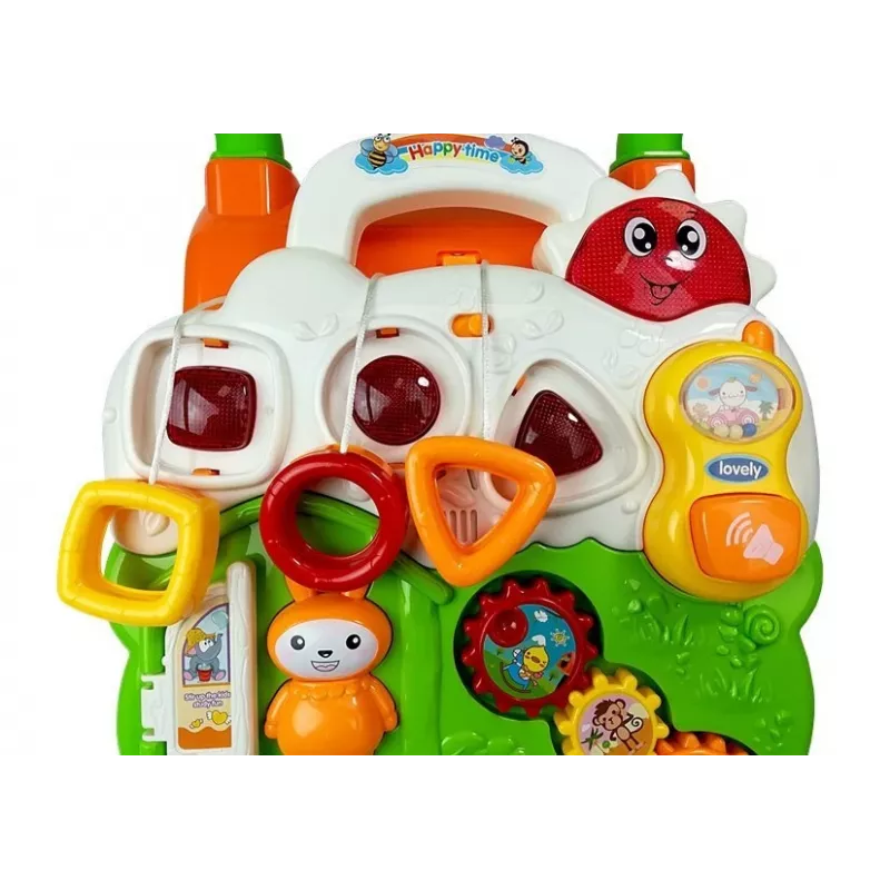 LEAN TOYS leer-loopwagen voor baby's met piano