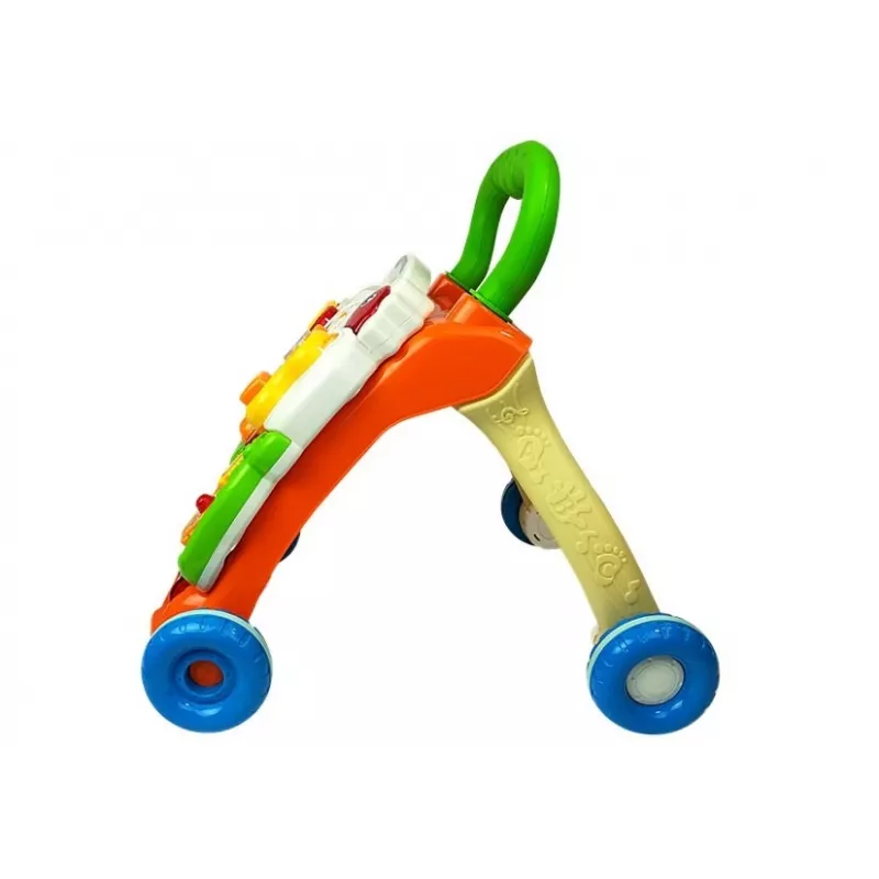 LEAN TOYS leer-loopwagen voor baby's met piano
