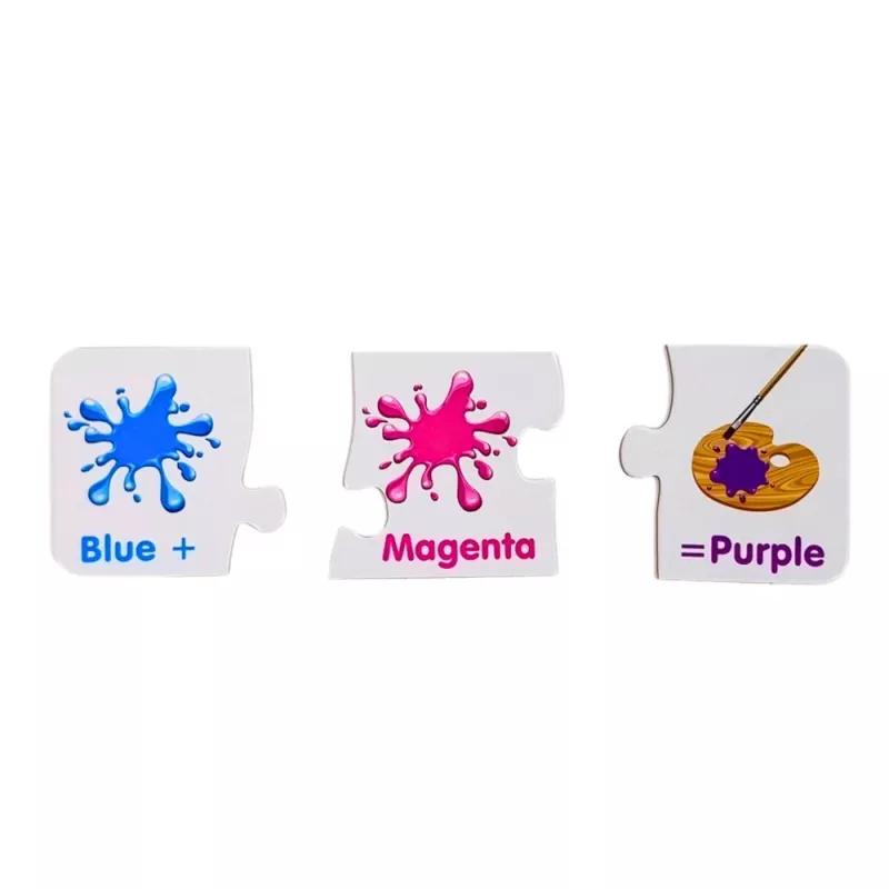 LEAN TOYS leerpuzzel kleuren in het Engels 10 verbindingen