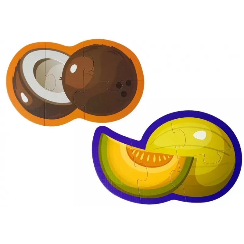 LEAN TOYS leerpuzzel voor baby's fruit 5 delen 40 delen