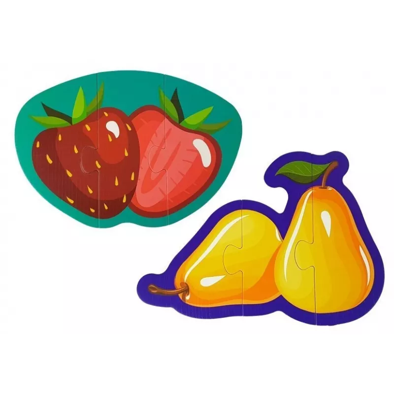 LEAN TOYS leerpuzzel voor baby's fruit 5 delen 40 delen