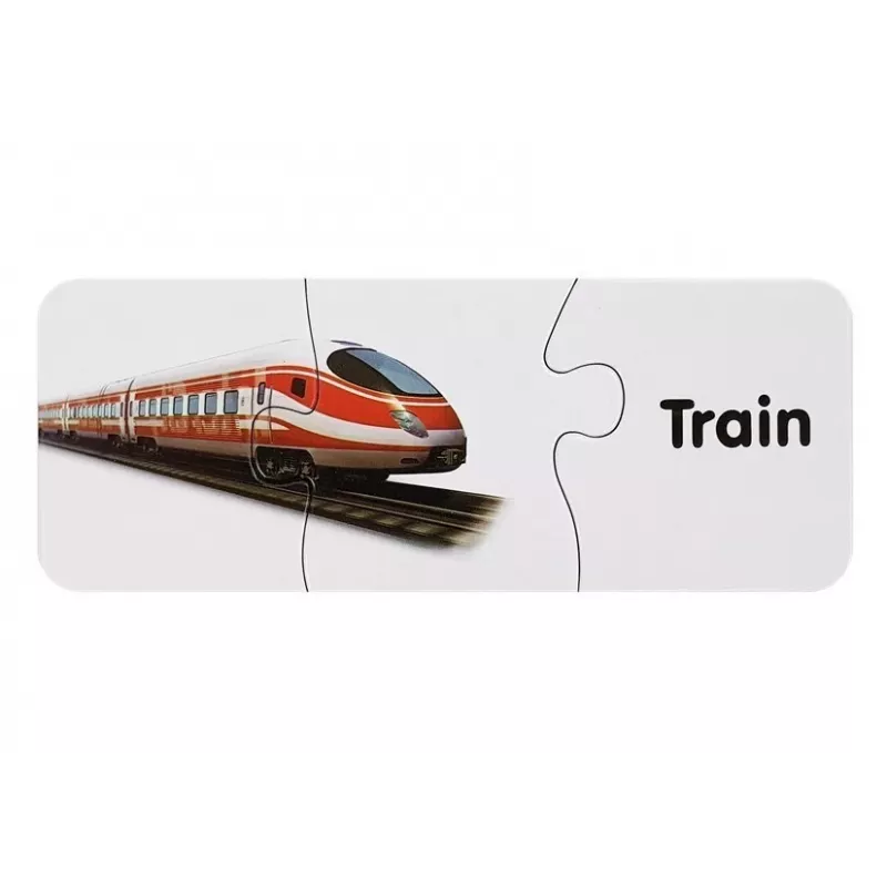 LEAN TOYS leerpuzzel transport puzzel 10 verbindingen