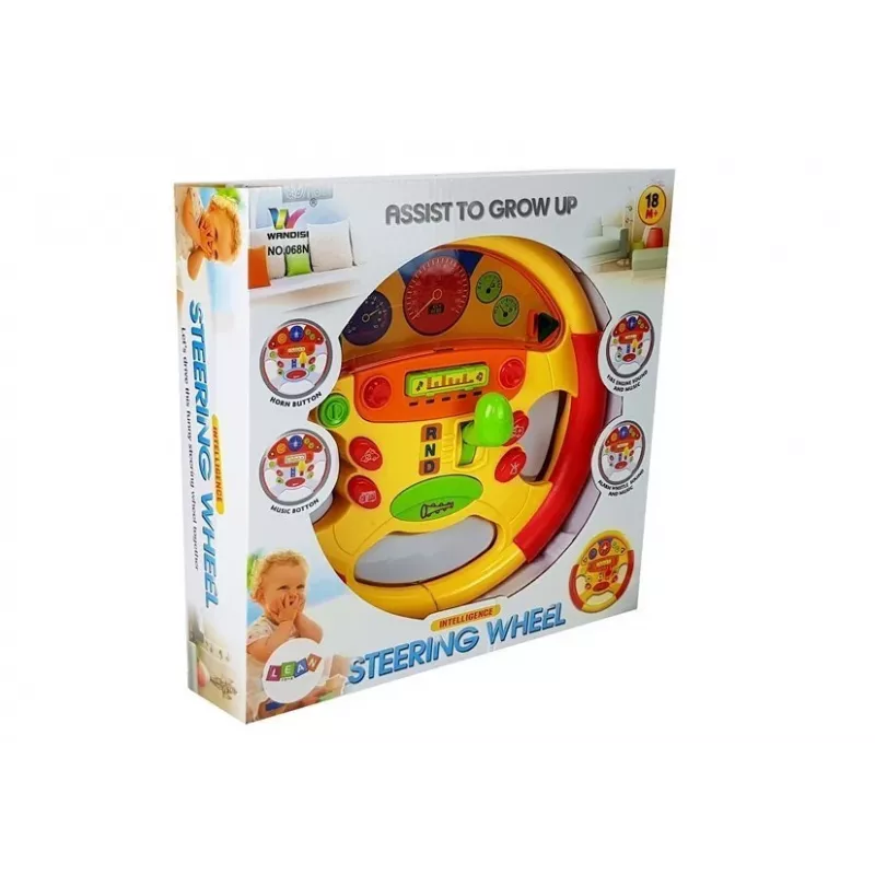 LEAN TOYS leerstuur voor baby's met geluids- en lichteffecten