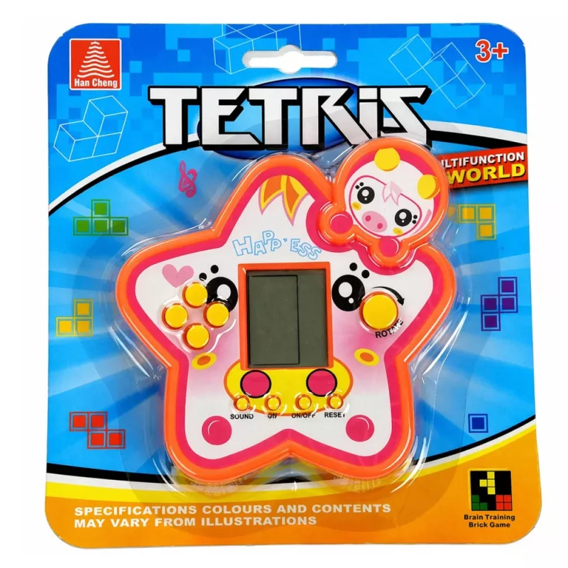 LEAN TOYS elektronisch spel Tetris Star rood