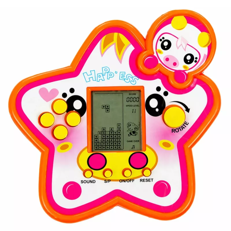 LEAN TOYS elektronisch spel Tetris Star rood