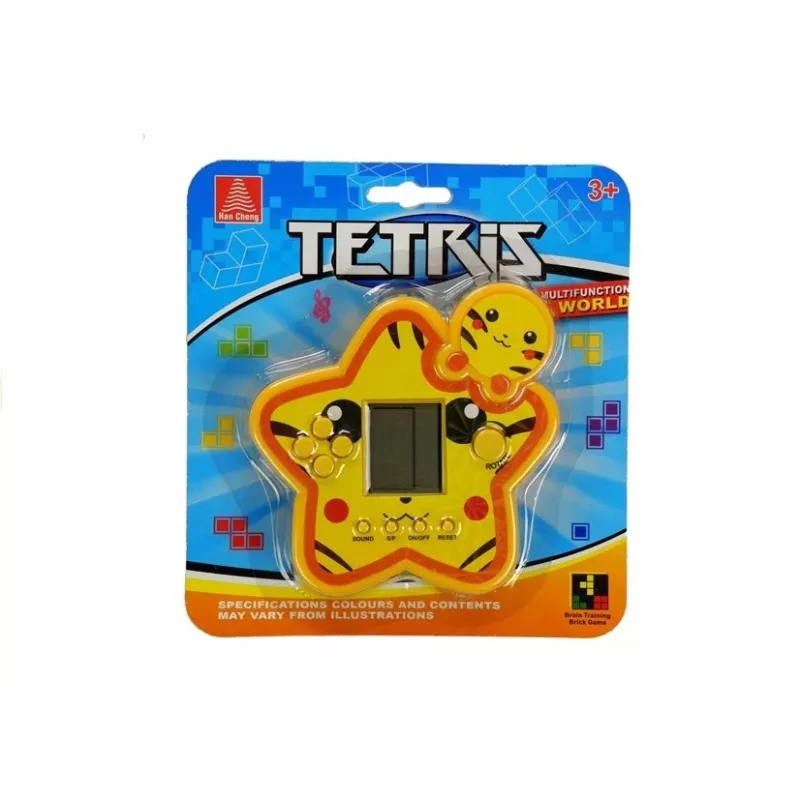LEAN TOYS elektronisch spel Tetris Star geel