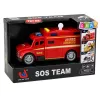 LEAN TOYS hulpvoertuig ambulance licht geluid rood 1:32