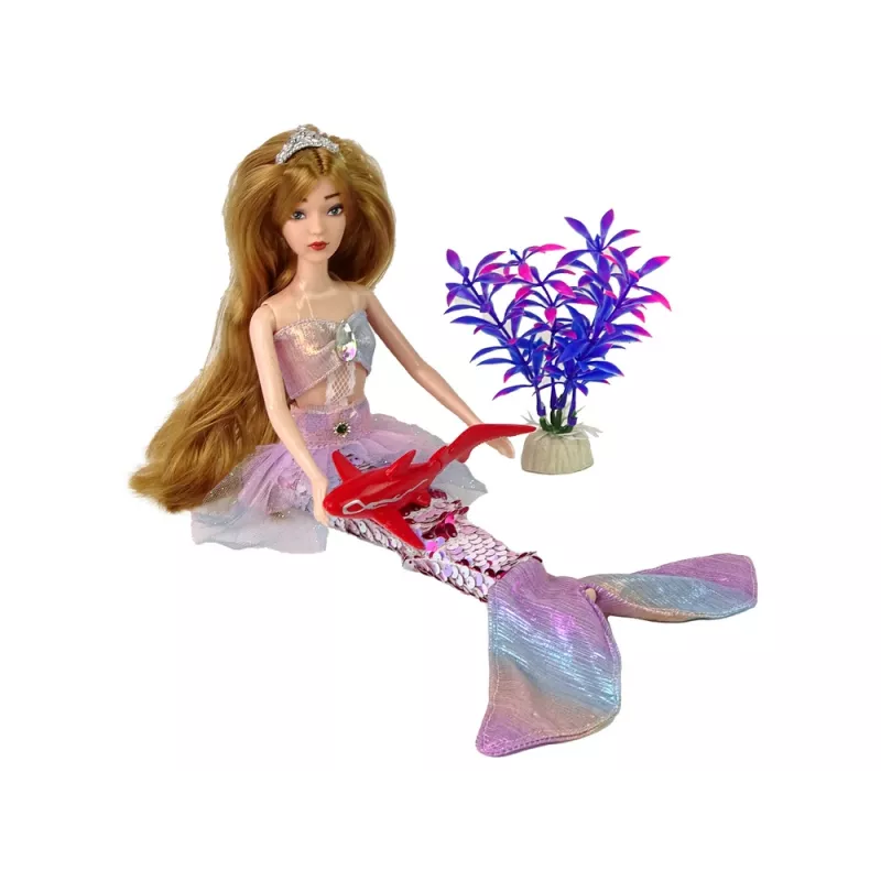 LEAN TOYS Emily de Zeemeermin Babypop Roze Accessoires