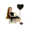 LEAN TOYS Emily Houten Hart Witte Kat Babypop