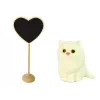 LEAN TOYS Emily Houten Hart Witte Kat Babypop