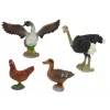 LEAN TOYS boerderijdieren beeldjesset boer vogels