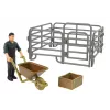 LEAN TOYS boerderijdieren beeldjesset boer vogels