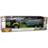 LEAN TOYS Boerderijtractor met sproeier boerderijgeluid groen