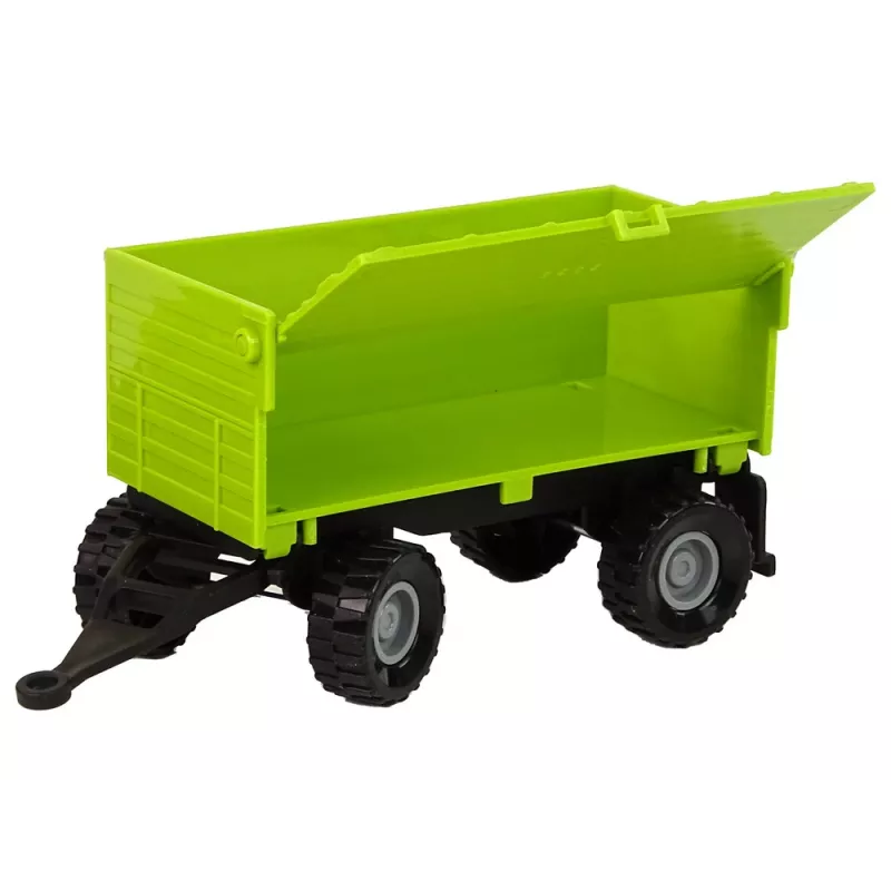 LEAN TOYS Farm Tractor met Trailer Lichten Geluiden Groen