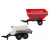 LEAN TOYS Boer tractor set + 2 boerderijmachines boerderijvrachtwagen set
