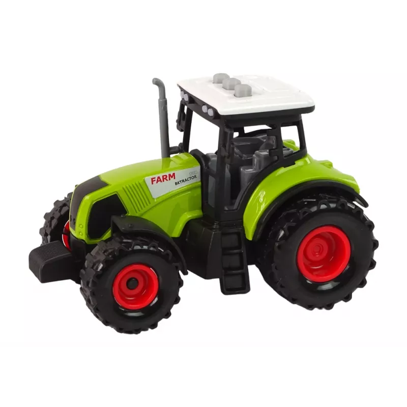 LEAN TOYS Boer tractor set + 2 boerderijmachines boerderijvrachtwagen set