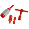 LEAN TOYS brandweerauto met schroefglijbaan + gereedschap