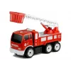LEAN TOYS brandweerauto met schroefglijbaan + gereedschap