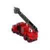 LEAN TOYS Brandweerwagen met schroefaccessoires rood