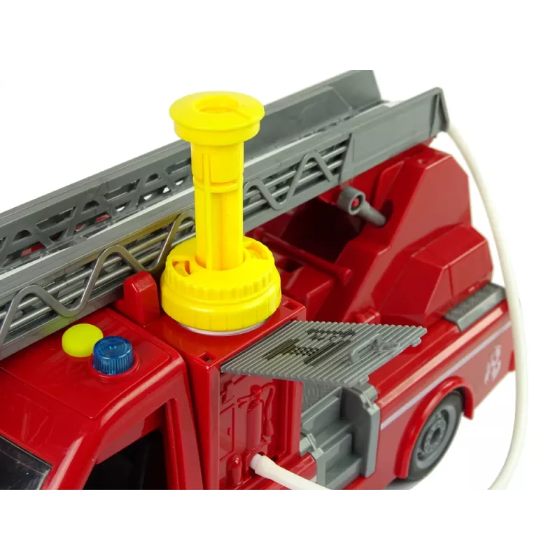 LEAN TOYS Brandweerauto rood water geluiden lichten