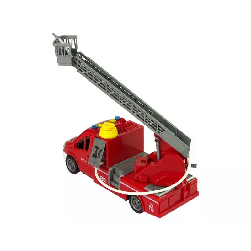 LEAN TOYS Brandweerauto rood water geluiden lichten