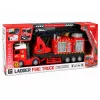 LEAN TOYS brandweerauto met uitschuifbare ladder tot 69 cm, licht, geluid en waterkanon