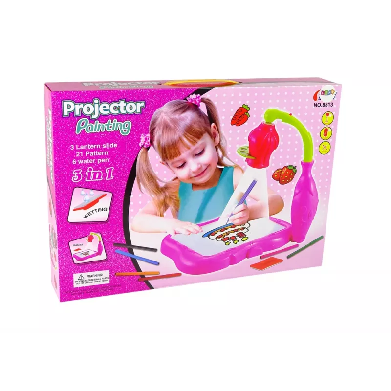 LEAN TOYS bloemprojector om te tekenen met magische markers