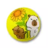 LEAN TOYS schuimbal voor huppelplezier capybara 6,5 cm