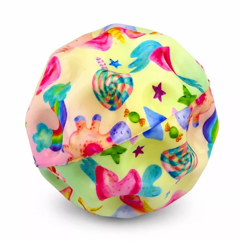 LEAN TOYS schuimbal met noppen om op te springen anti-stress eenhoorn 7cm